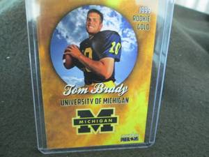 lot 165 image: Rare Custom Tom Brady Card...