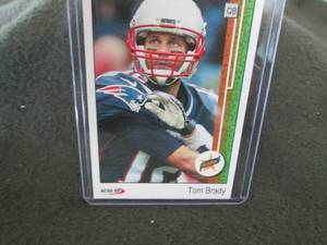 lot 166 image: Rare Custom Tom Brady Card...