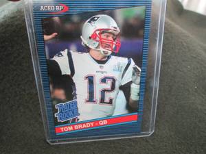 lot 168 image: Rare Custom Tom Brady Card...