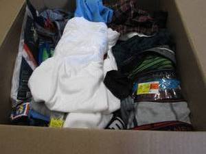 lot 185 image: Box of Mens and Boys Underwear...