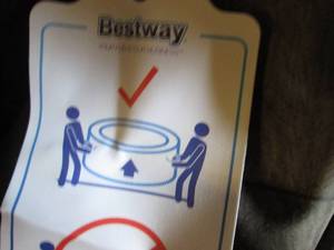 lot 206 image: Bestway Inflatable Spa open box...