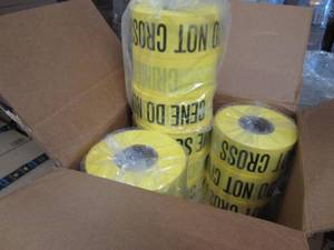 lot 233 image: Case of 12 Rolls Crime Scene Do Not...