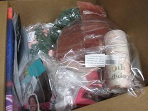lot 262 image: Box of Assorted Small Overstock Ite...