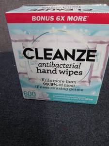 lot 271 image: 600 ct Cleanze Antibacterial Hand W...
