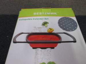 lot 273 image: 3pc Collapsible Colander Set...