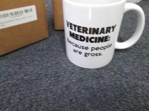 lot 306 image: 2 Veterinary Medicine Gift Mugs...