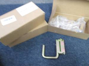 lot 335 image: 3- 4pks E Track J Hooks...