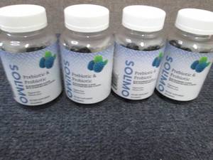 lot 374 image: 4- 50 ct PrebioticsProbiotics Gumm...