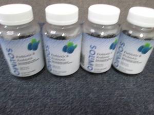 lot 375 image: 4- 50 ct PrebioticsProbiotics Gumm...