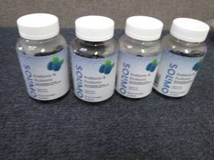 lot 376 image: 4- 50 ct PrebioticsProbiotics Gumm...
