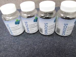 lot 377 image: 4- 50 ct PrebioticsProbiotics Gumm...