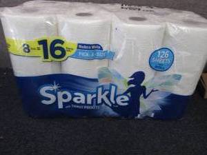 lot 457 image: 8 Rolls Sparkle Pick A Size Paper T...