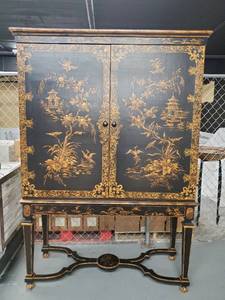 Louis XIII Style Cabinet On Stand