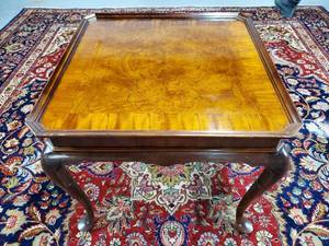 End Table With Multipattern Wood Inlays