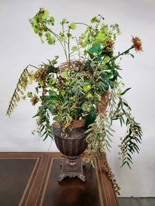 Faux Flower Arrangement In Vase