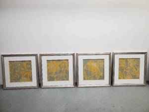 Four Pieces Of Framed Artwork