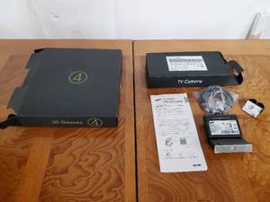 Samsung TV Camera And 4 3D Glasses