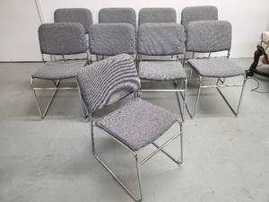 Nine Stackable Chairs