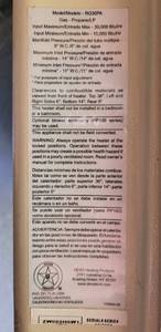 Like New Remington Vent Less 30,000 BTU GasPropane Heater Model RG30PA