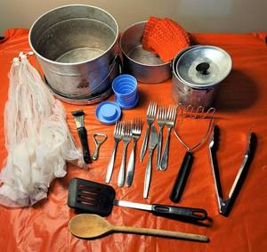 Camping Cook Set And Utensils
