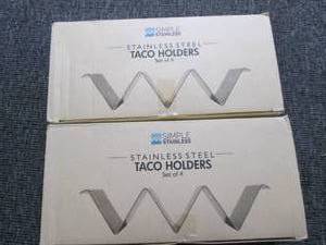 2 new sets of 4 stainless steel tac...