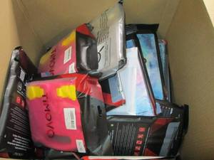 box of tablet covers ...