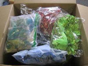 box of faux flowersdecorations ...