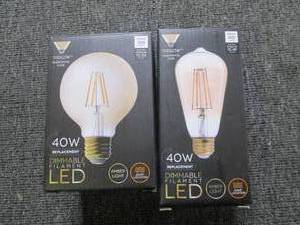 2 new 40 watt LED dimmable bulbs ...