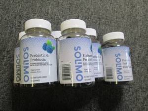 6 bottles of Solimo Prebiotic & Pro...