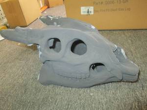 new firepit skull gas log ...