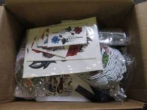 box of new stickers ...