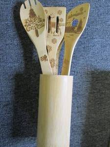 new bamboo kitchen utensil set ...