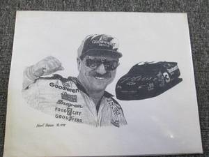 frank nareau dale earnhardt sketch ...