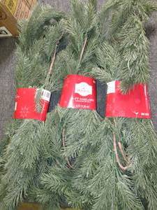 3 holiday time 6ft garlands...