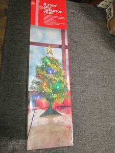 2 foot LED tabletop tree...