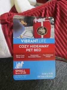 vibrant life cozy hideaway pet bed ...
