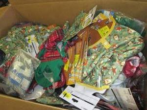 box of new dog clothes and more ...
