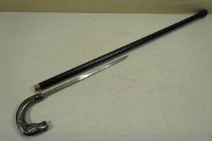 lot 80 image: Horse Head Sword Cane