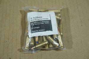 lot 162 image: 50 FNH 5.7 x 28mm 40 Gr Hornady V-Max Ammo
