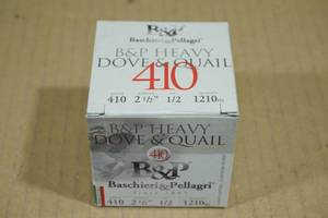 lot 182 image: 25 B&P Heavy Dove & Quail .410 Ca 2-12 8 Shot Shotshells