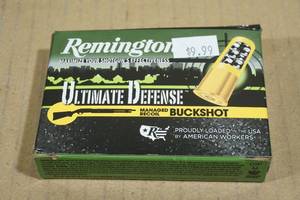 lot 193 image: 5 Remington Ultimate Defense 20 Ga 2-34 3BK Buckshot Shotshells