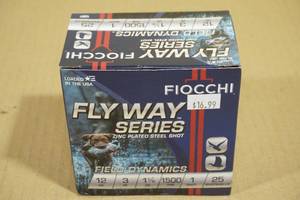 lot 202 image: 25 Fiocchi Fly Way 12 Ga 3 1 Shot Shotshells
