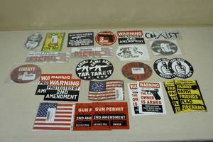 lot 223 image: Assorted Pro Gun Stickers