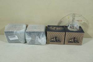 lot 239 image: Rocks Glasses with Embedded Bullets - Land of the Brave