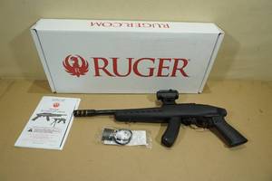 lot 16 image: Ruger Charger .22 LR Semi-Auto Pistol - Red Dot Sight