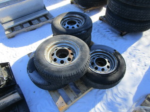 (5) Trailer Wheels 5.25 BC