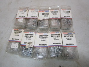 (10) 20pc Boxes 12-24x58 Countersunk Bolts & Nuts