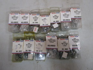 (13) 15pc Boxes 12-24x1 Head Bolts & Nuts
