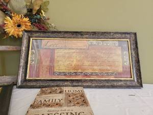 lot 39 image: Wholesome Wall Decor