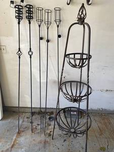 lot 47 image: Iron Outdoor Garden Accents